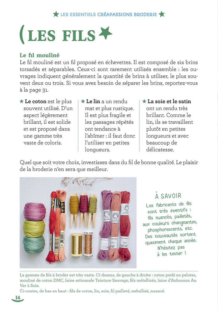 Les essentiels Créapassions : La broderie