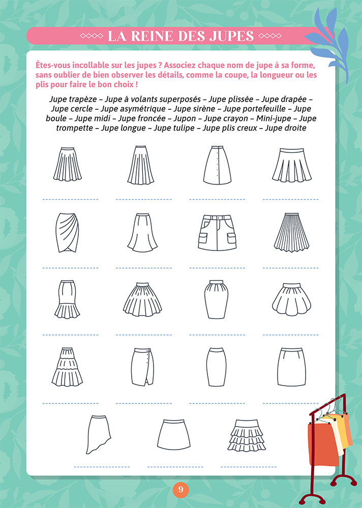 Mon cahier de jeux 100% couture