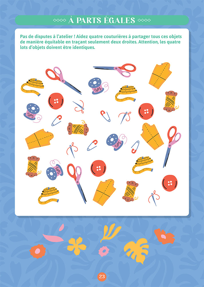 Mon cahier de jeux 100% couture