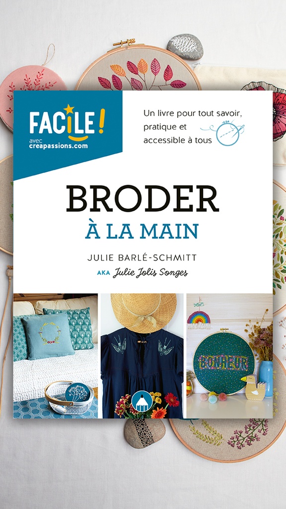 Broder à la main